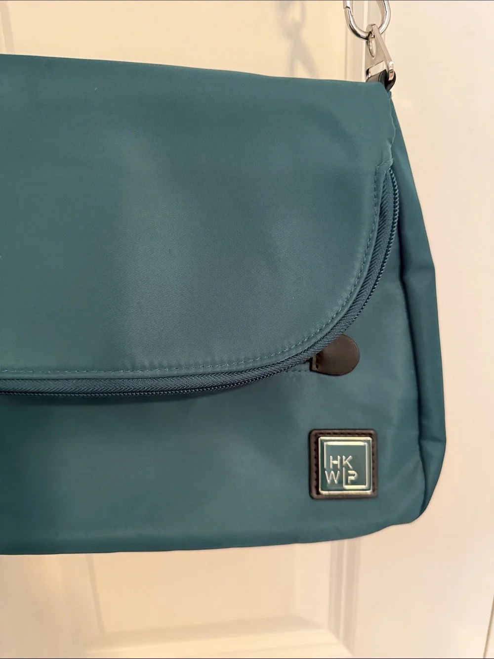 Teal Green IHKWIP Crossbody Bag with Adjustable Strap